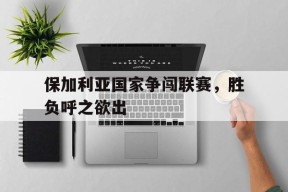 易游体育直播团队-保加利亚国家争闯联赛，胜负呼之欲出的简单介绍